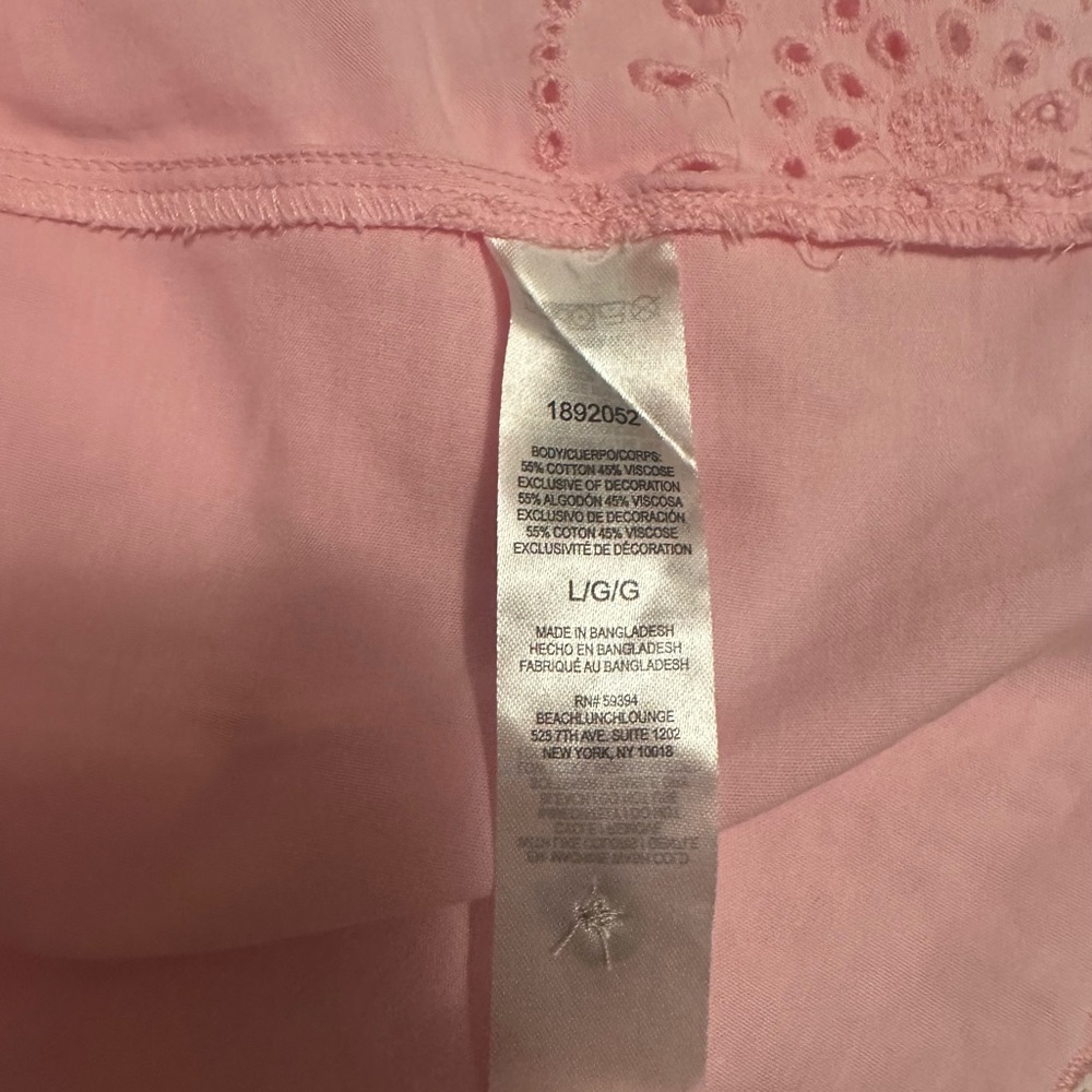 Pink Eyelet Women's Top - Picture 6 of 6